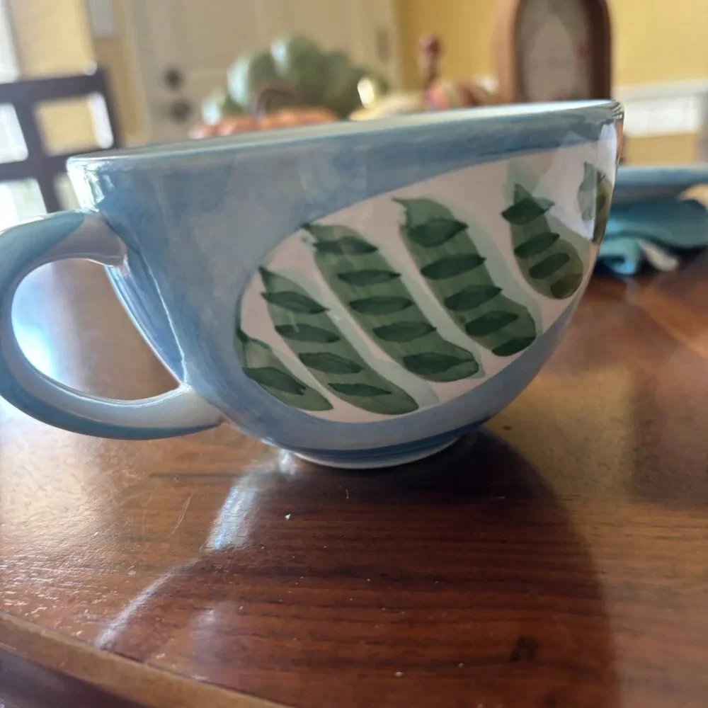 BELLA CERAMICA SEASHELL CUP & SAUCER PLATE SET. A SET OF 4. BEACH THEMED - Picture 3 of 7